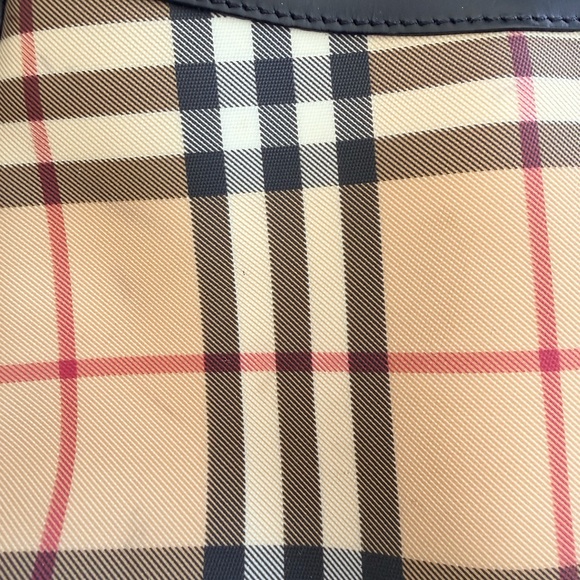 Burberry London Vintage Nova Check Mini Shoulder Bag Baguette + Dust Bag - Picture 8 of 9